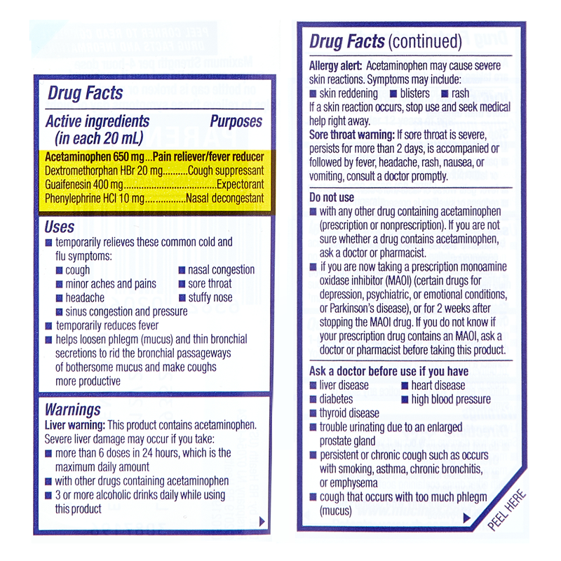 Mucinex Fast-Max Adult Cold & Flu Liquid 6oz