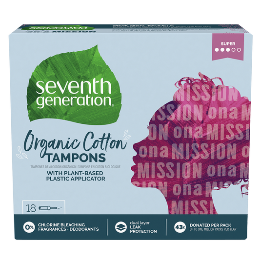Seventh Generation Free & Clear Super Tampons 18ct