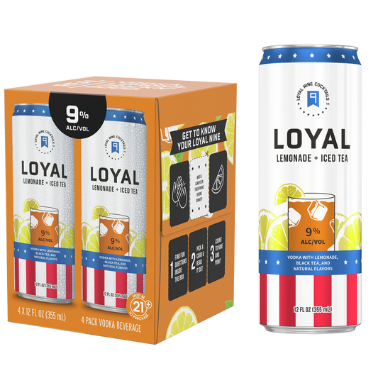 Loyal 9 Lemonade & Iced Tea 4pk 12oz 9% ABV