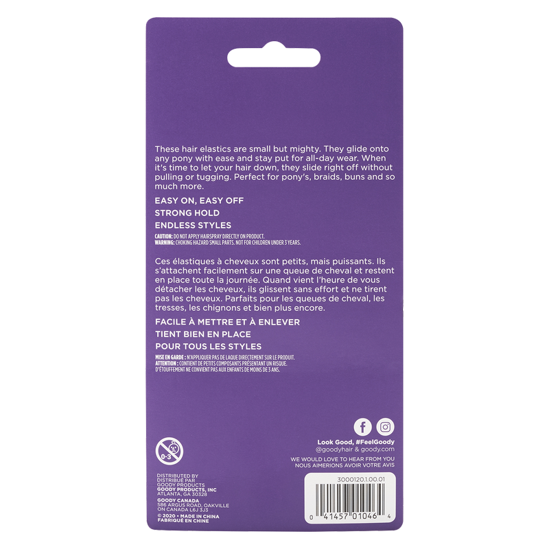 Goody Latex Elastic Clear 250ct