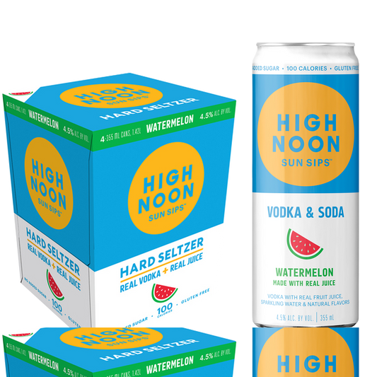 High Noon Watermelon Vodka Hard Seltzer 4pk 12oz Cans 4.5% ABV