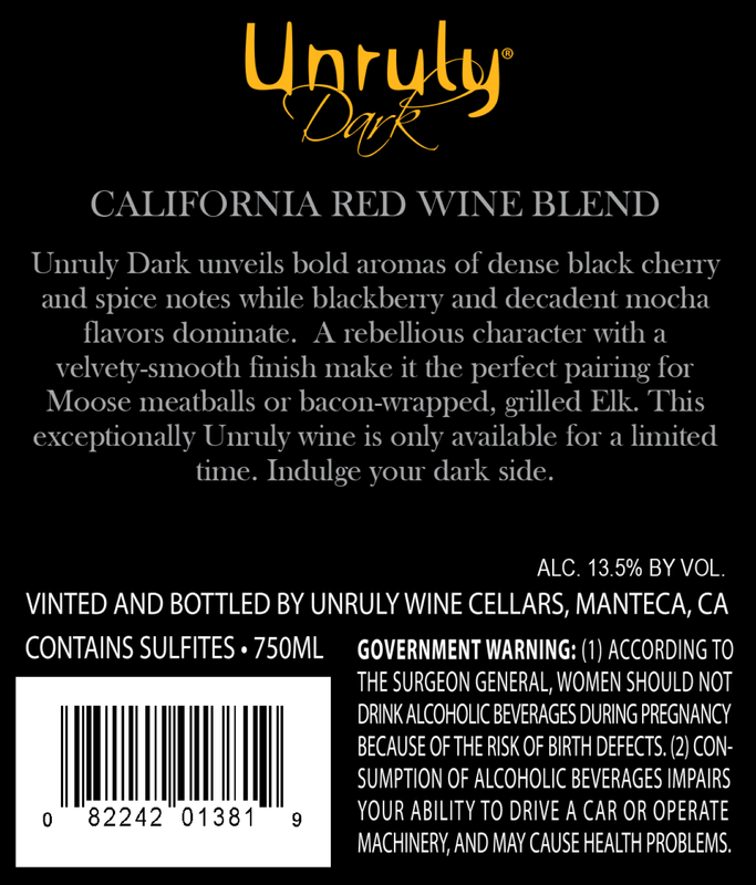 Unruly Dark Red 750ml