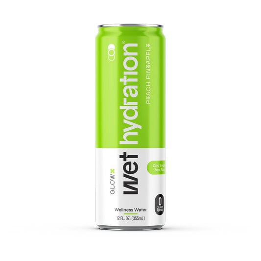 Wet Hydration Peach Pineapple Water 12oz Can