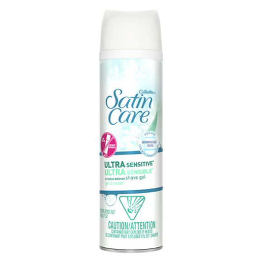 Gillette Satin Care Ultra Sensitive Women's Shave Gel 2.5oz