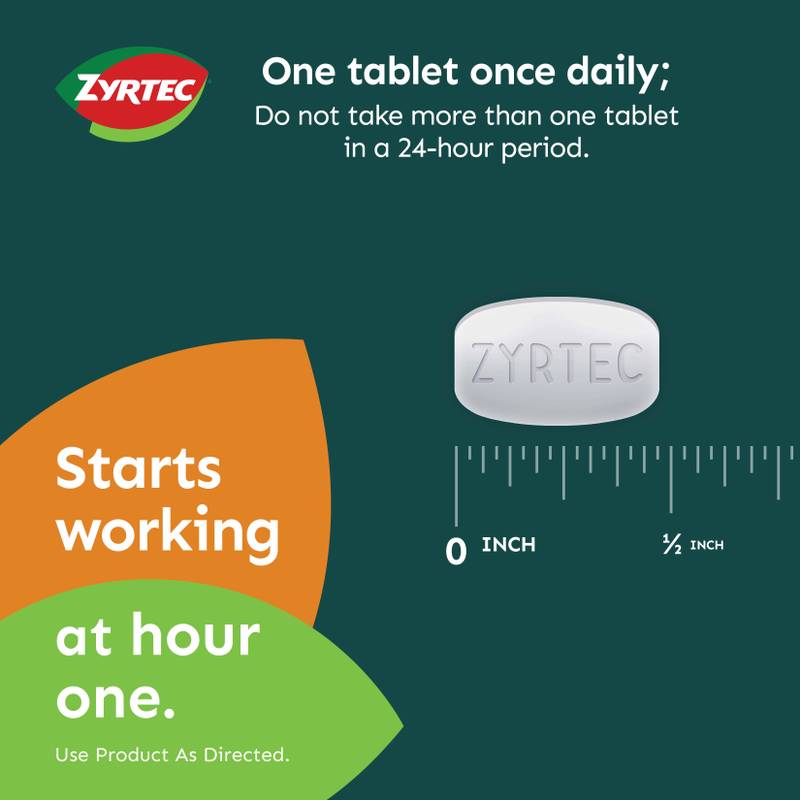 Zyrtec 24-Hour Allergy Relief Tablets 30ct