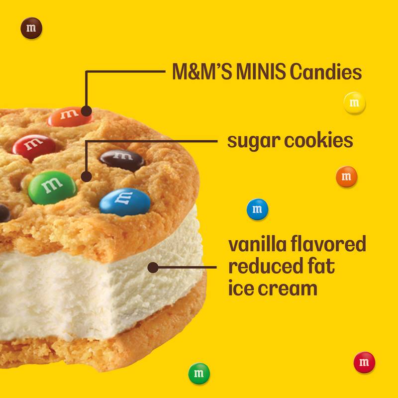 M&M'S Vanilla Ice Cream Cookie Sandwich 1ct