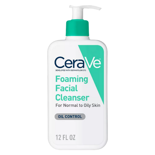 CeraVe Foaming Face Wash, Facial Cleanser for Normal to Oily Skin 12oz