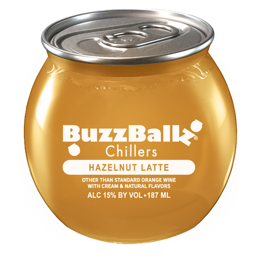 Buzzballz Chillers Hazelnut Latte 187ml 15% ABV