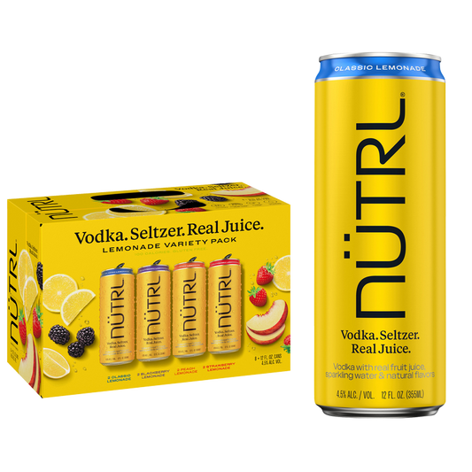 NUTRL Vodka Lemonade Variety Pack 8pk 12oz Slim Cans 4.5% ABV