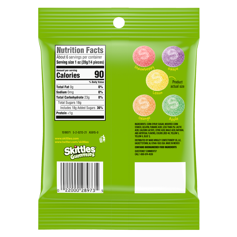 Skittles Sour Gummies 5.8oz