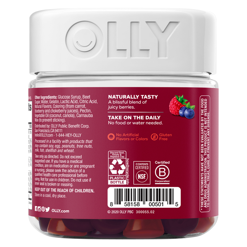 OLLY Women's Multivitamin Blissful Berry 90ct