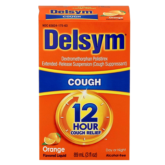 Delsym 12-Hour Cough Relief Orange Liquid 3 oz