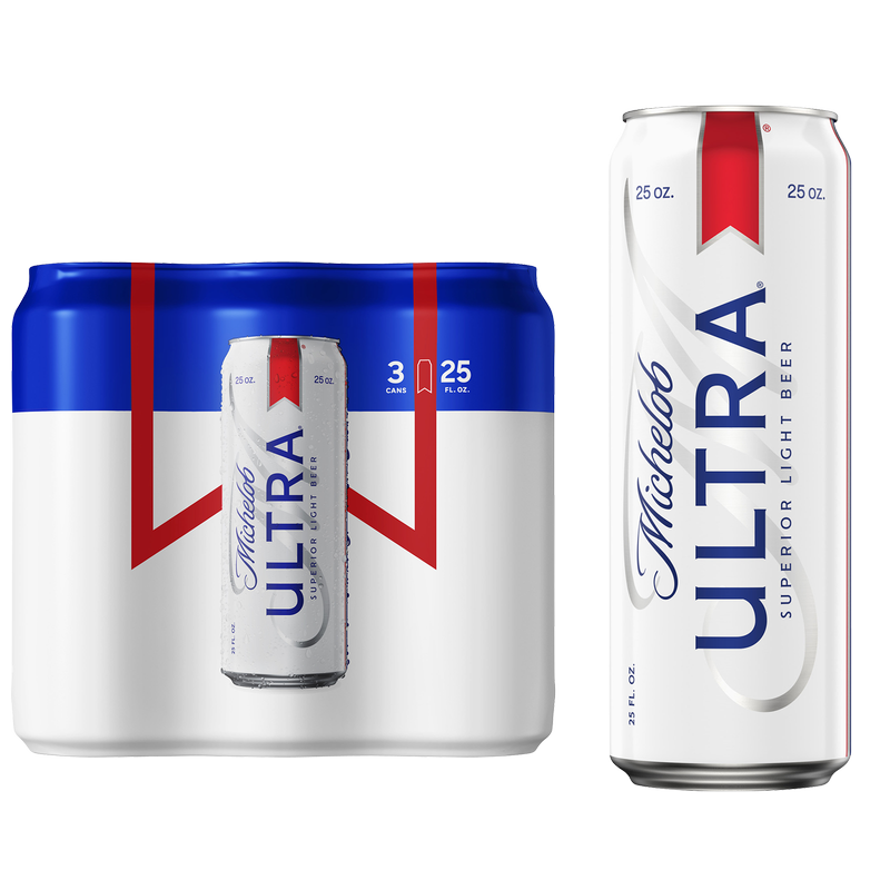 Michelob Ultra 3pk 25oz Can