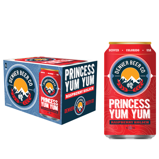 Denver Beer Co Princess Yum Yum Raspberry Kolsch 6pk 12oz Can 4.8% ABV