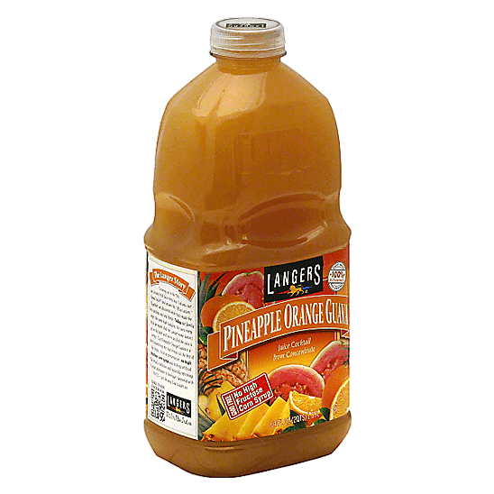 Langers Pineapple Orange Guava Juice 64oz Btl
