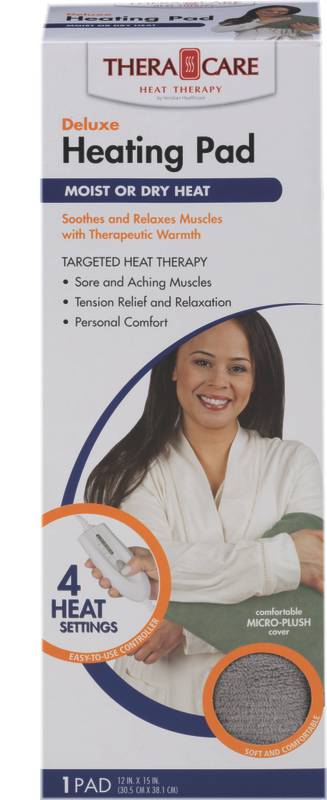 TheraCare Deluxe Heating Pad in Gray