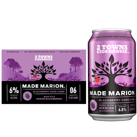 2 Towns Made Marion Cider 6pk 12oz Can 6.0% ABV