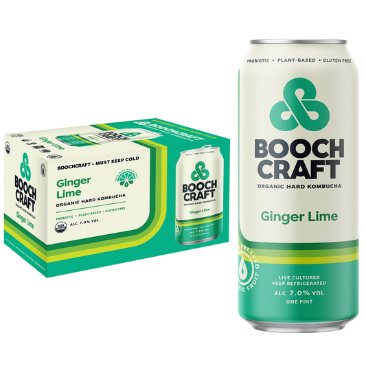 Booch Craft Kombucha Ginger Lime 6pk 12oz Can