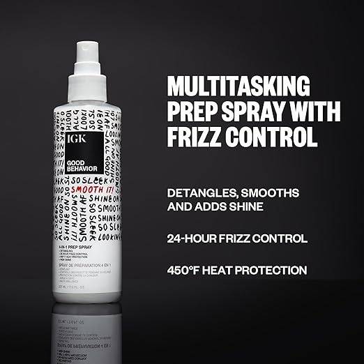 IGK GOOD BEHAVIOR 4-in-1 Prep Spray, 7oz