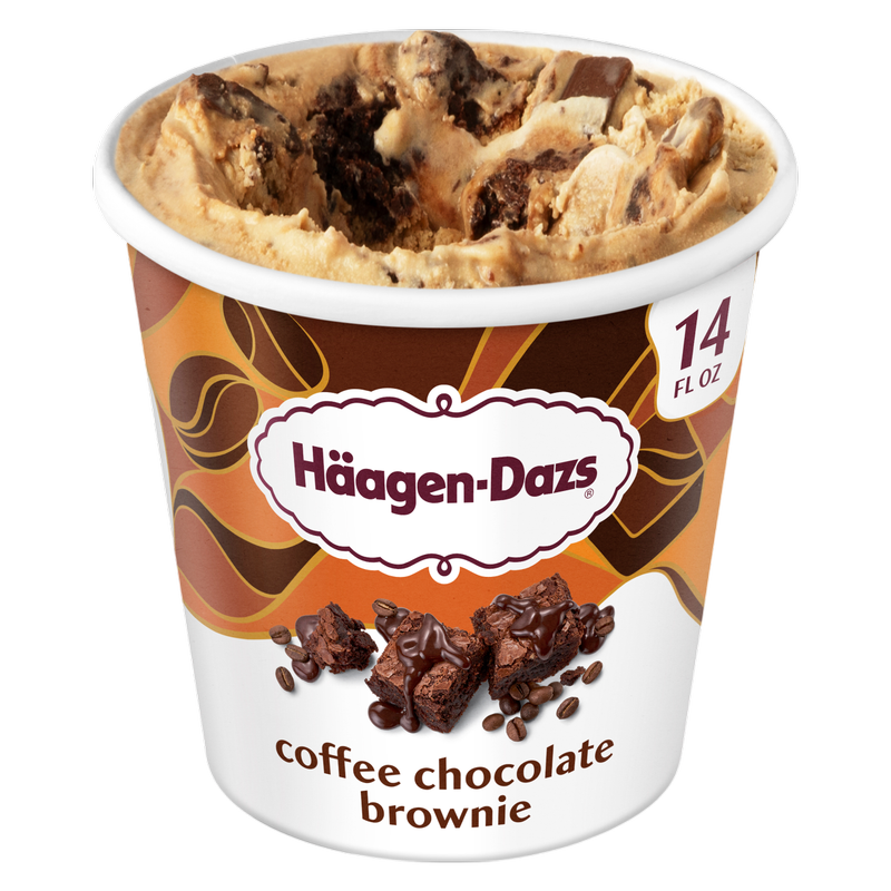 Haagen-Dazs Coffee Chocolate Brownie Ice Cream, 14oz.