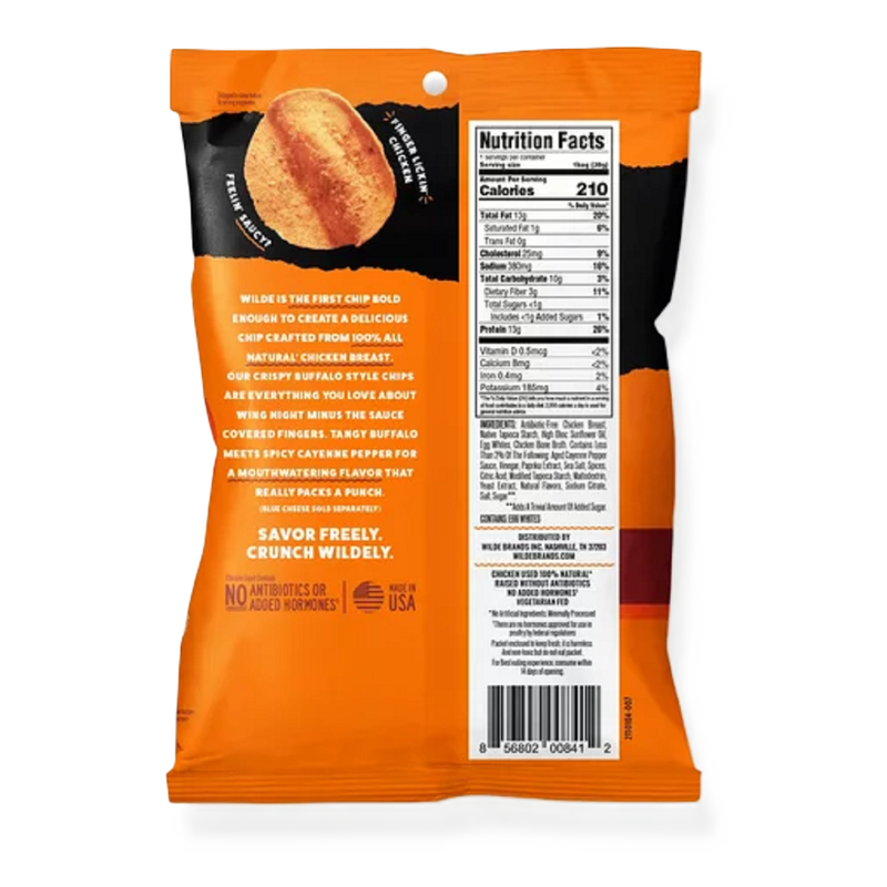 WILDE Buffalo Protein Chips, 1.34oz