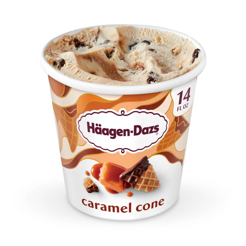 Haagen-Dazs Caramel Cone Ice Cream, 14oz.