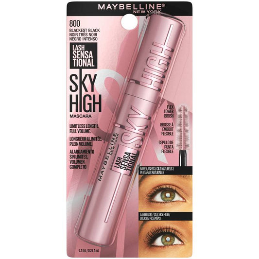 Maybelline Lash Sensational Sky High Lengthening Mascara, Blackest Black