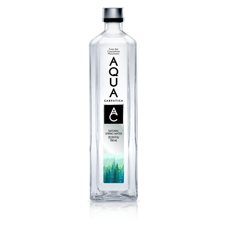Aqua Carpatica Natural Spring Water 25.24oz Glass Bottle