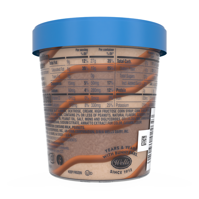 Blue Bunny Chocolate Peanut Butter Soft Pint, 16 oz