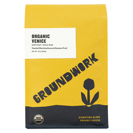 Groundwork Venice Organic Whole Bean Blend 12oz Can