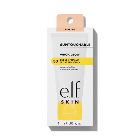 E.l.f. SKIN Suntouchable Whoa Glow Sunscreen & Primer, Sunbeam, SPF 30, 1.7 Fl Oz