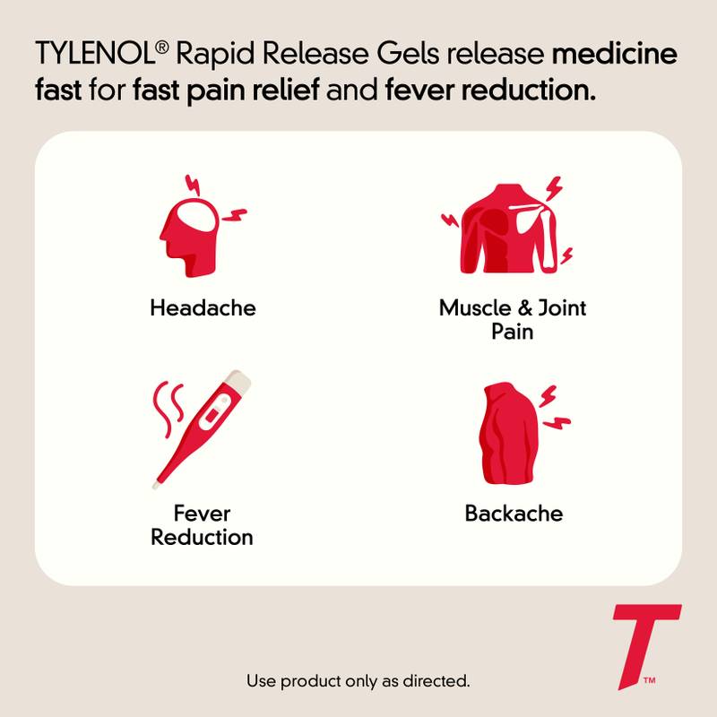 Tylenol Extra Strength Rapid Release Caplets 100ct