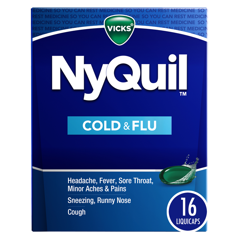 Vicks NyQuil Cold & Flu Nighttime Relief LiquiCaps 16ct