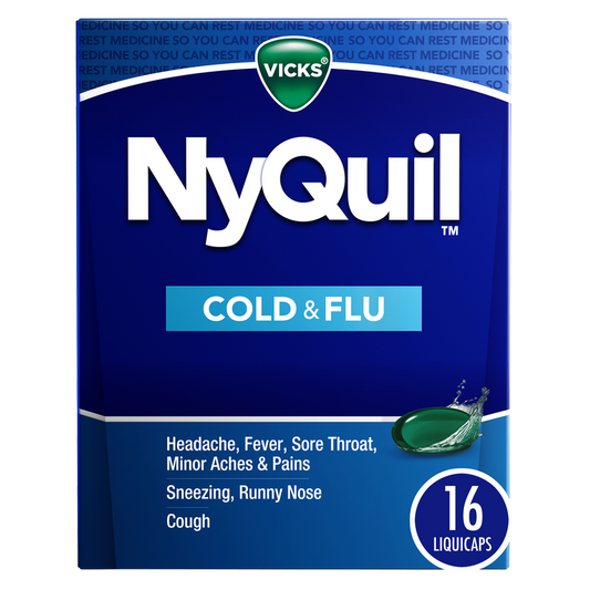 Vicks NyQuil Cold & Flu Nighttime Relief LiquiCaps 16ct