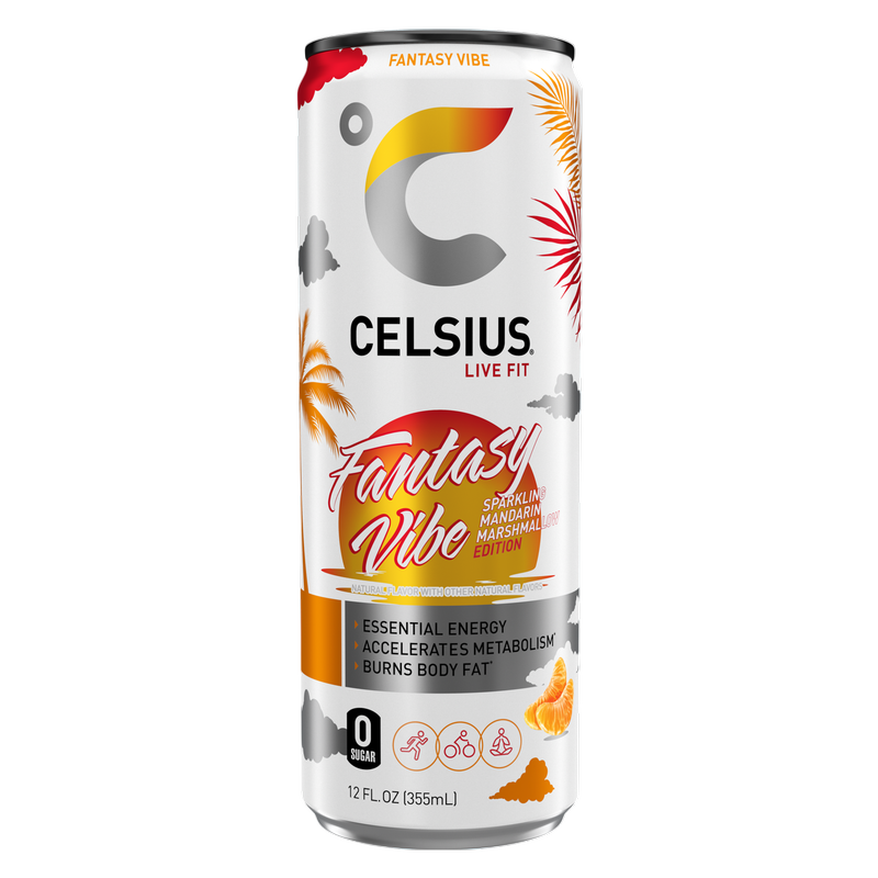 CELSIUS Sparkling Fantasy Vibe Energy Drink 12oz Can