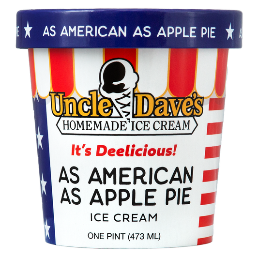 Uncle Dave's "As American As Apple Pie" Ice Cream Pint