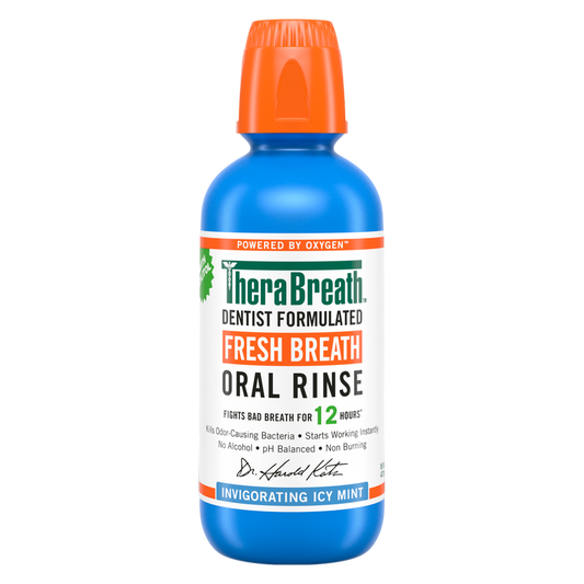 TheraBreath Fresh Breath Oral Rinse Icy Mint 16oz