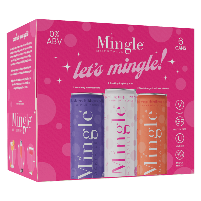 Mingle Mocktails Non-Alcoholic Sparkler Variety Pack 6pk 12oz Can