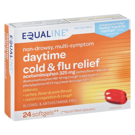 Equaline Daytime Cold + Flu Relief 24 softgels