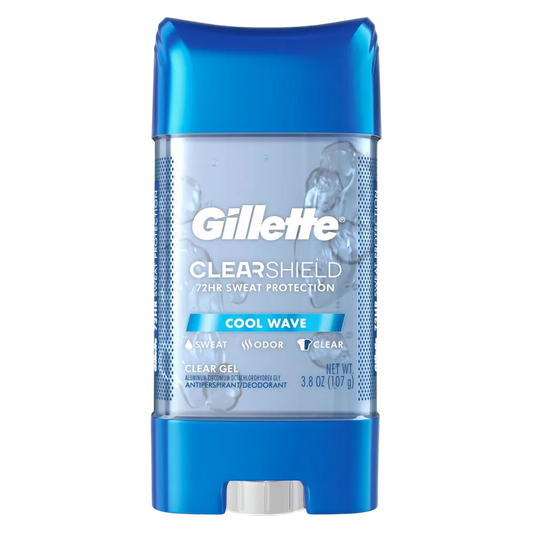 Gillette Clear Gel Antiperspirant and Deodorant for Men Wild Rain Scent 3.8oz