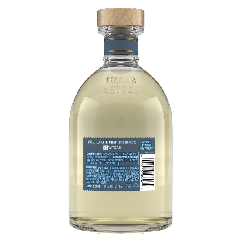 Astral Reposado Tequila 750ml (80 proof)