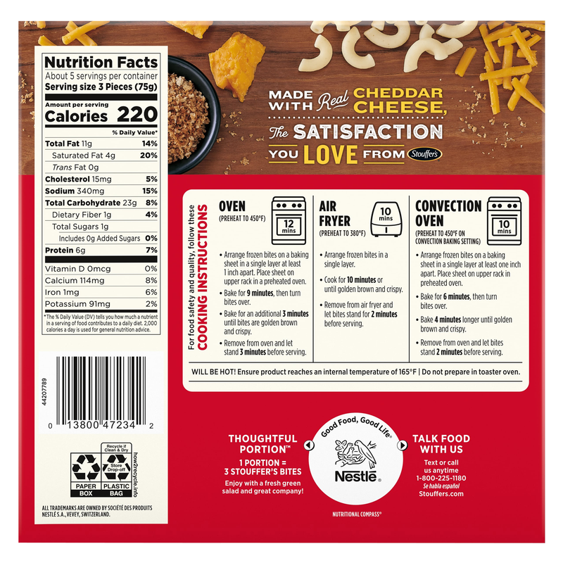 Stouffer's Frozen Mac & Cheese Bites 14oz