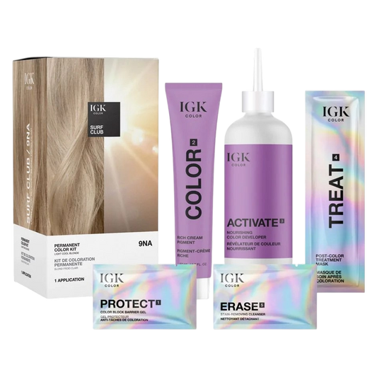IGK PERMANENT COLOR KIT Surf Club- Light Cool Blonde 9NA