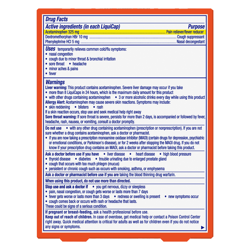 Vicks DayQuil Non-Drowsy Cold & Flu LiquiCaps 16ct