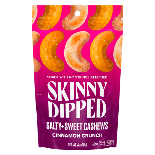 SkinnyDipped Cinnamon Crunch Cashews, 4oz