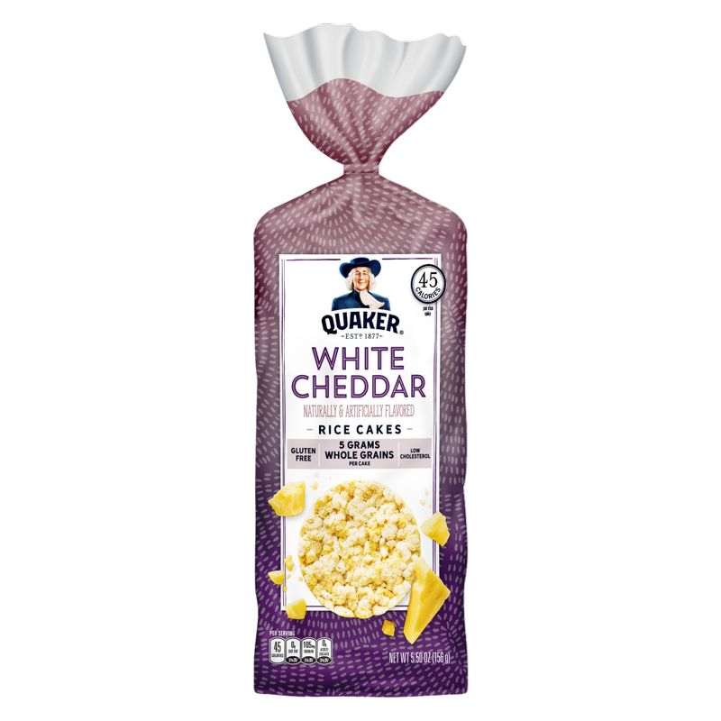 Quaker White Cheddar Rice Cakes, 5.5oz