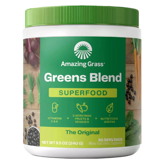 Amazing Grass Greens Blend Superfood Vegan Powder Original 8.5oz