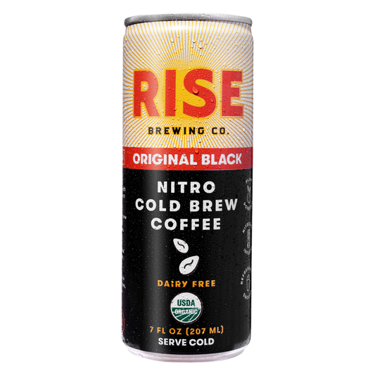 RISE Brewing Co. Original Black Nitro Cold Brew Coffee 7oz Can