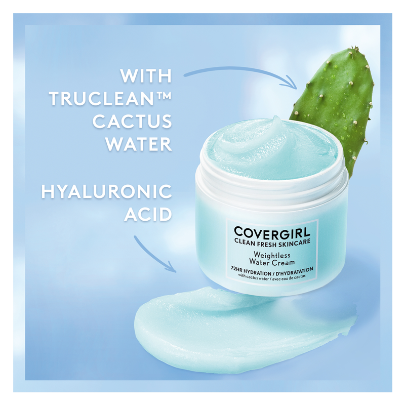 Covergirl Clean Fresh Skincare Weightless Water Cream 2oz