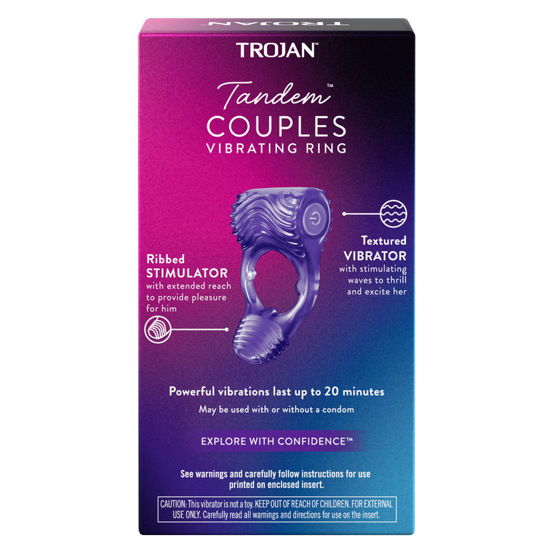 Trojan Vibrations Tandem Couples Vibrating Ring 1ct